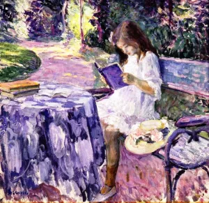 The Lesson by Henri Lebasque Oil Painting