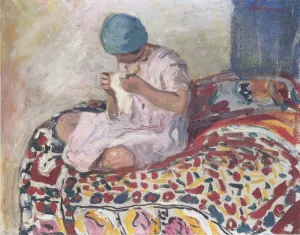 The Little Seamstress Oil painting by Henri Lebasque