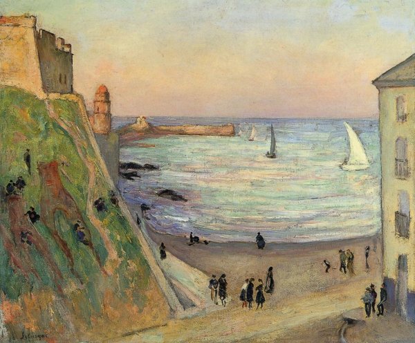 The Port at Collioure by Henri Lebasque - Hand-Painted Oil Painting Reproduction