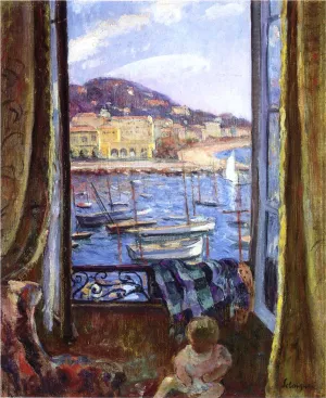 The Quay at St Pierre in Cannes by Henri Lebasque Oil Painting