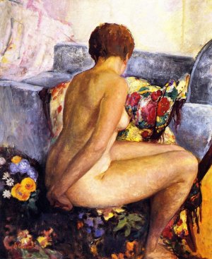 The Seated Nude by Henri Lebasque Oil Painting