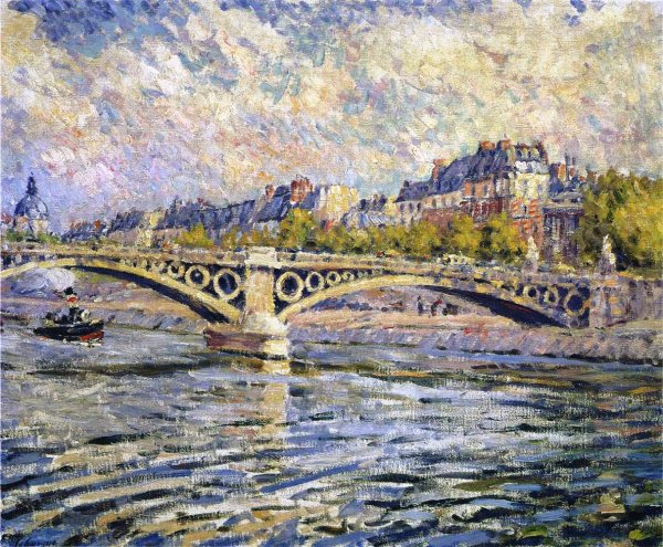 The Seine at Paris by Henri Lebasque - Hand-Painted Oil Painting Reproduction