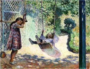 The Swing by Henri Lebasque Oil Painting