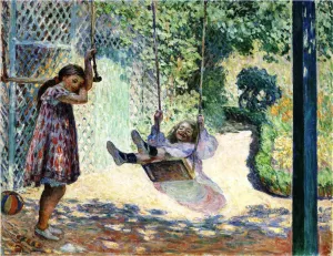 The Swing by Henri Lebasque - Oil Painting Reproduction