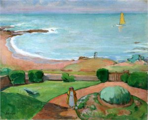 The Terrace at Prefailles by Henri Lebasque Oil Painting