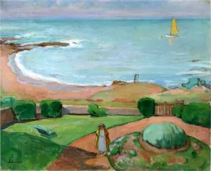 The Terrace at Prefailles by Henri Lebasque Oil Painting
