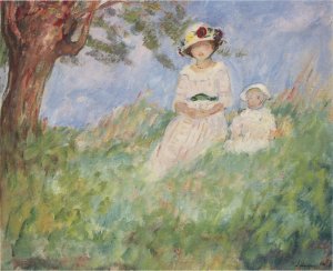 The Walk by Henri Lebasque Oil Painting