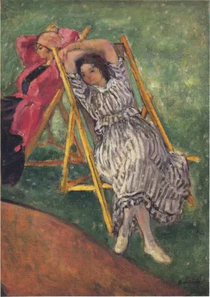 Two Girls Resting Oil painting by Henri Lebasque