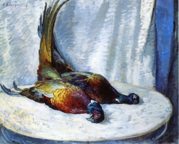 Main Product Photo of Two Pheasants Painting by Henri Lebasque