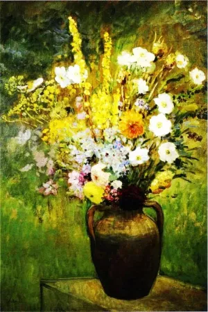 Vase of flowers by Henri Lebasque Oil Painting