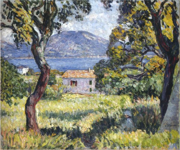 View at Esterel by Henri Lebasque - Hand-Painted Oil Painting Reproduction