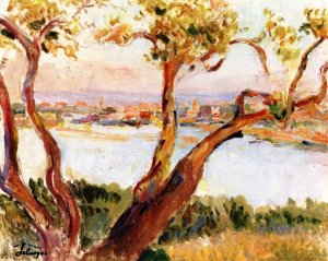 View of Antibes by Henri Lebasque Oil Painting
