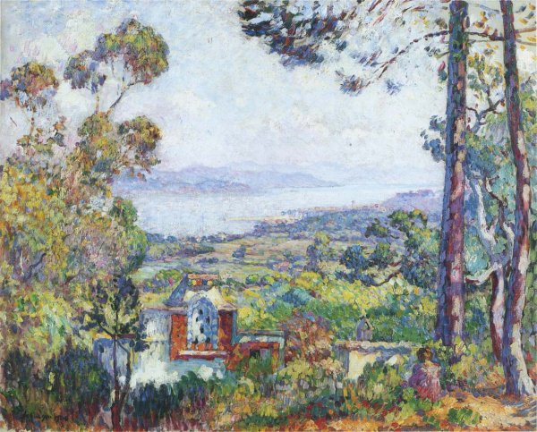 View of Saint Tropez by Henri Lebasque - Hand-Painted Oil Painting Reproduction