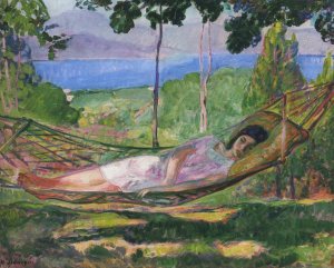 Villa Derniere at Saint Tropez by Henri Lebasque Oil Painting