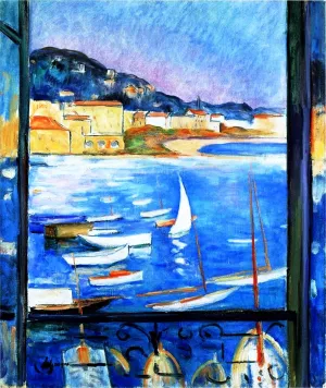 Villefranche-sur-Mer, Window Overlooking the Port Oil painting by Henri Lebasque