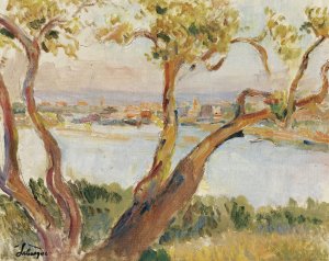 Vue D'antibes by Henri Lebasque Oil Painting