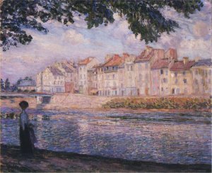 Walk by the River by Henri Lebasque Oil Painting