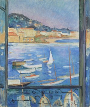 Window Overlooking the Port by Henri Lebasque Oil Painting