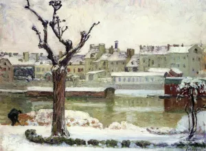 Winter in Lagny painting by Henri Lebasque
