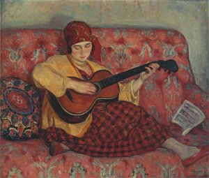 Young Girl with Guitar