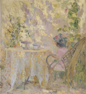 Young Girls by the Trellis Oil painting by Henri Lebasque