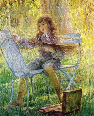 Young Painter Oil painting by Henri Lebasque