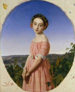 Faustine Leo by Henri Lehmann Oil Painting