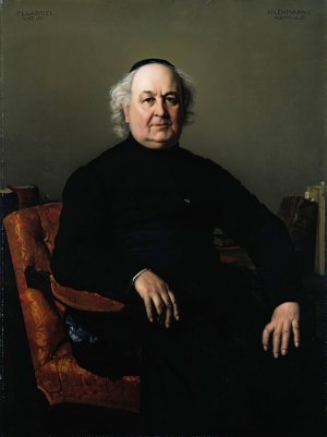 Jean Louis Gabriel, Rector Of Saint Merri by Henri Lehmann Oil Painting
