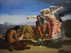 Jeremie prohete dictant ses propheties by Henri Lehmann Oil Painting