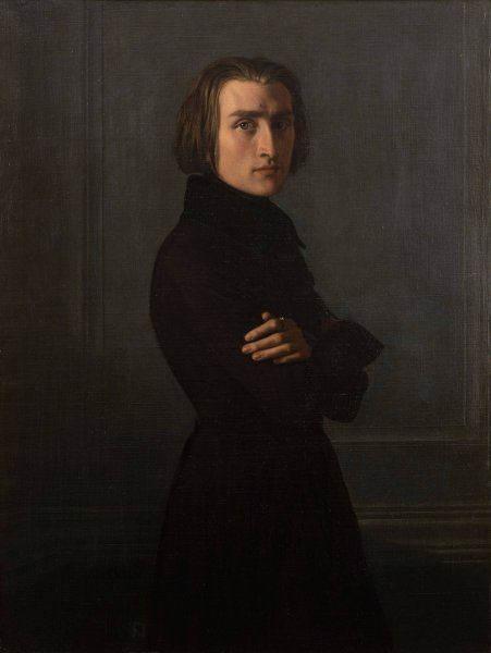 Main Product Photo of Portrait de Franz Liszt  Painting by Henri Lehmann