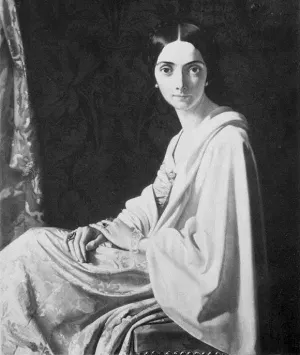 Portrait de la Princesse Belgiojoso Oil painting by Henri Lehmann