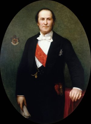Portrait du baron Haussmann by Henri Lehmann Oil Painting
