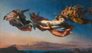 St Catherine of Alexandria by Henri Lehmann Oil Painting