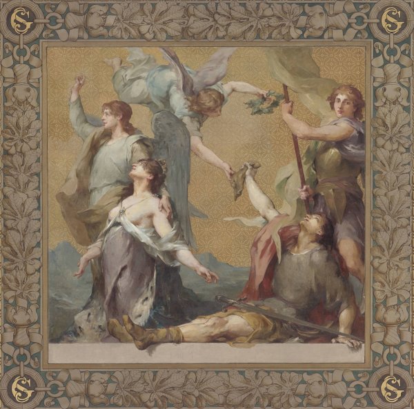 La mort de Roland by Henri Leopold Levy - Hand-Painted Oil Painting Reproduction