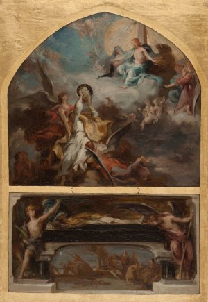 Resurrection et Apotheose de saint Denis by Henri Leopold Levy Oil Painting