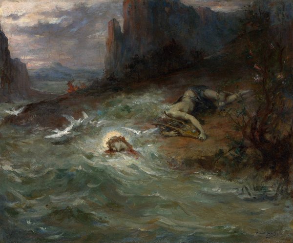 The Death of Orpheus  by Henri Leopold Levy - Hand-Painted Oil Painting Reproduction