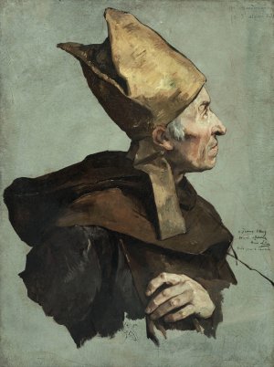 Un eveque by Henri Leopold Levy Oil Painting