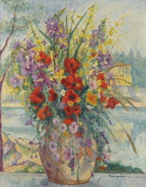 Fleurs Des Champs by Henri Manguin Oil Painting