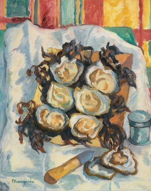 Les Huitres De Belon by Henri Manguin Oil Painting