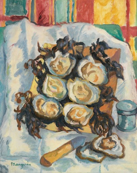Main Product Photo of Les Huitres De Belon Painting by Henri Manguin