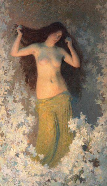 Beaute  by Henri Martin - Hand-Painted Oil Painting Reproduction