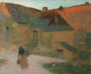 Derniers Rayons, Une Ferme Dans Le Lot by Henri Martin Oil Painting