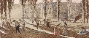 Etude Pour 'les Faucheurs' Or Bastide Du Vert by Henri Martin Oil Painting