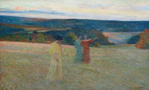 Les trois muses by Henri Martin Oil Painting