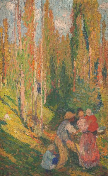 L'ete, scene champetre  by Henri Martin - Hand-Painted Oil Painting Reproduction
