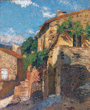 Maisons a Collioure by Henri Martin Oil Painting