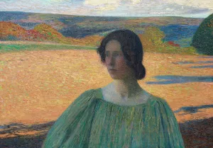 Meditation by Henri Martin Oil Painting