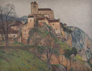 Saint-Cirq-Lapopie by Henri Martin Oil Painting
