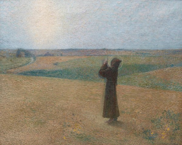 Saint Francis of Assisi by Henri Martin - Hand-Painted Oil Painting Reproduction