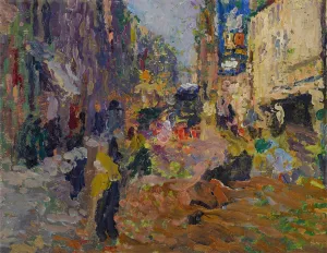 Scene de rue by Henri Martin Oil Painting